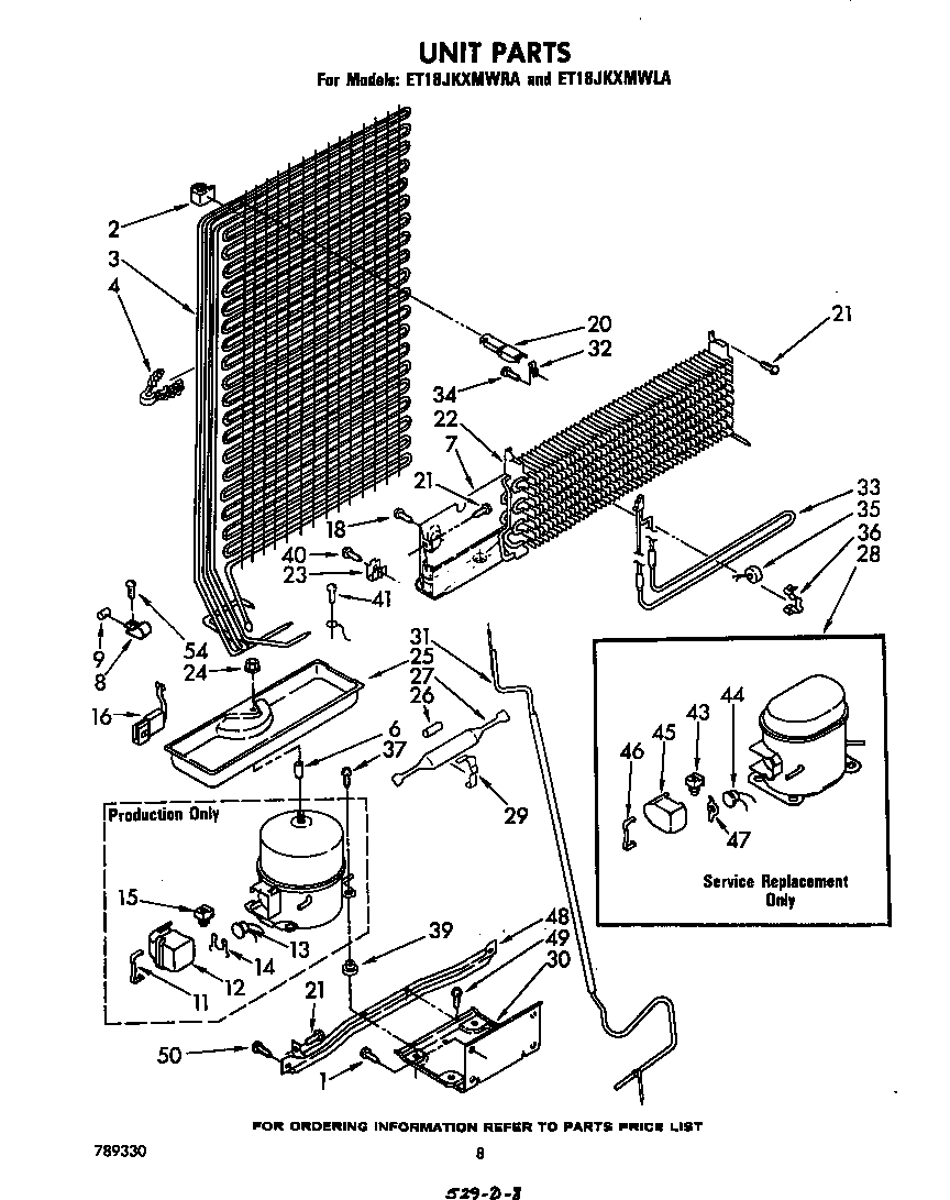 Whirlpool ET18JKXMWRA unit diagram