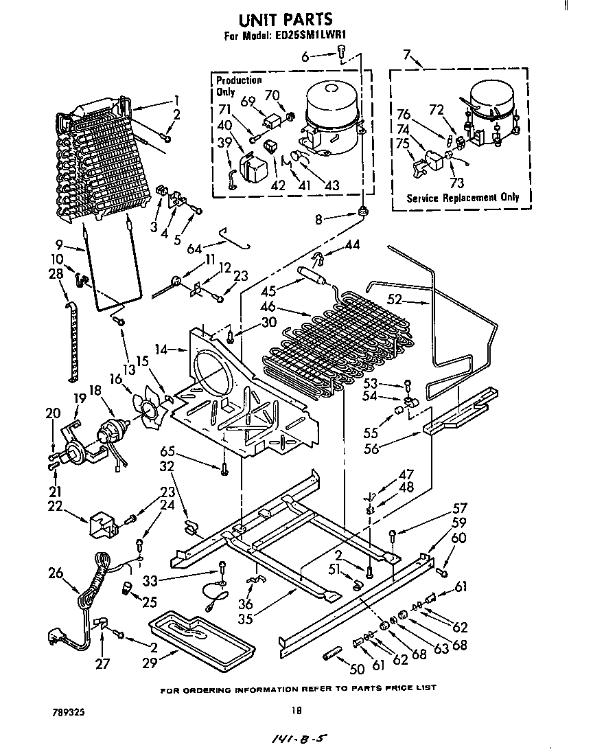 Whirlpool ED25SM1LWR1 unit diagram