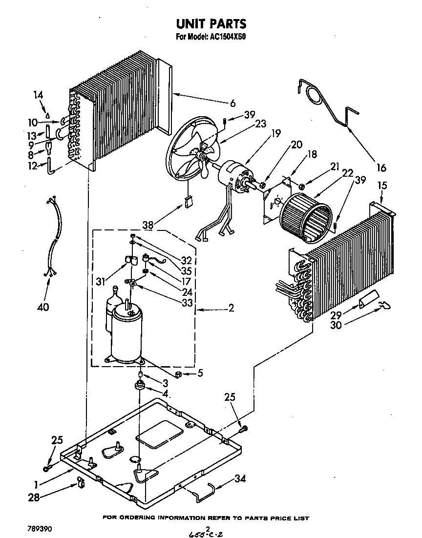 Whirlpool AC1504XS0 unit diagram