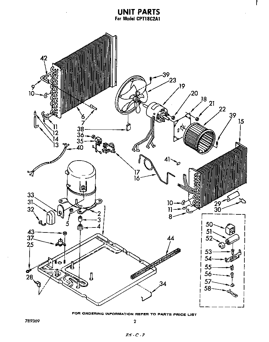 Whirlpool CPT18C2A1 unit diagram