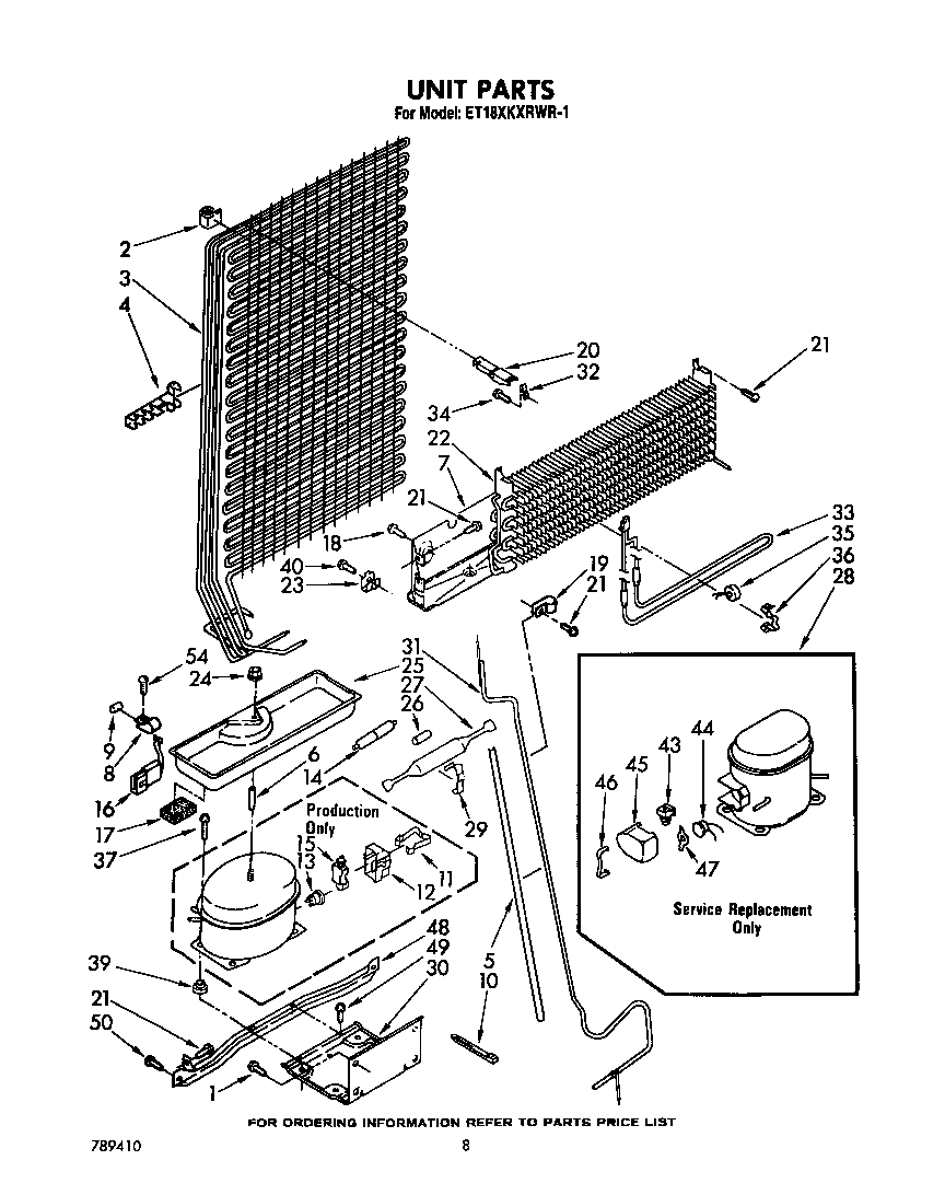 Whirlpool ET18XKXRWR1 unit diagram