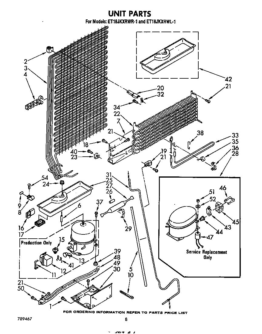 Whirlpool ET18JKXRWR1 unit diagram