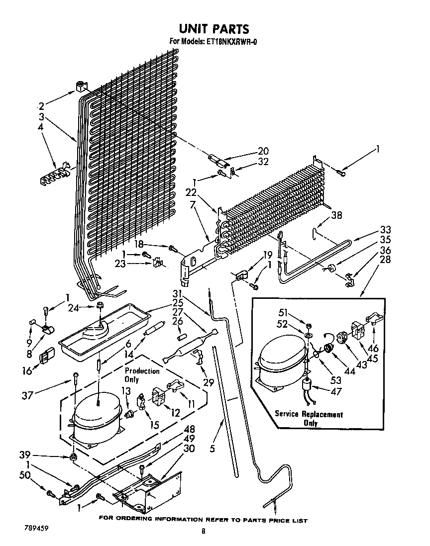 Whirlpool ET18NKXRWR0 unit diagram
