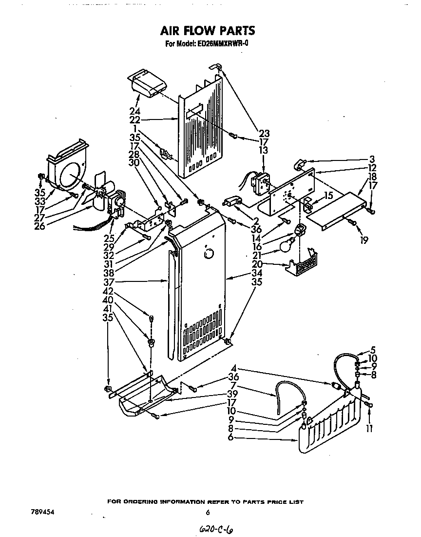 Whirlpool ED26MMXRWR0 airflow diagram