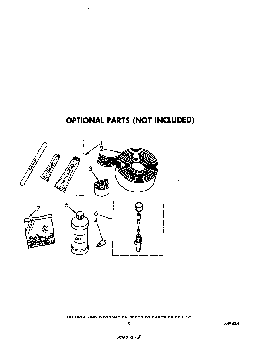 Whirlpool AC0752XM2 lit/optional diagram
