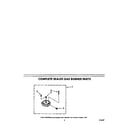 Whirlpool SC8630EXW0 complete sealed gas burner parts diagram