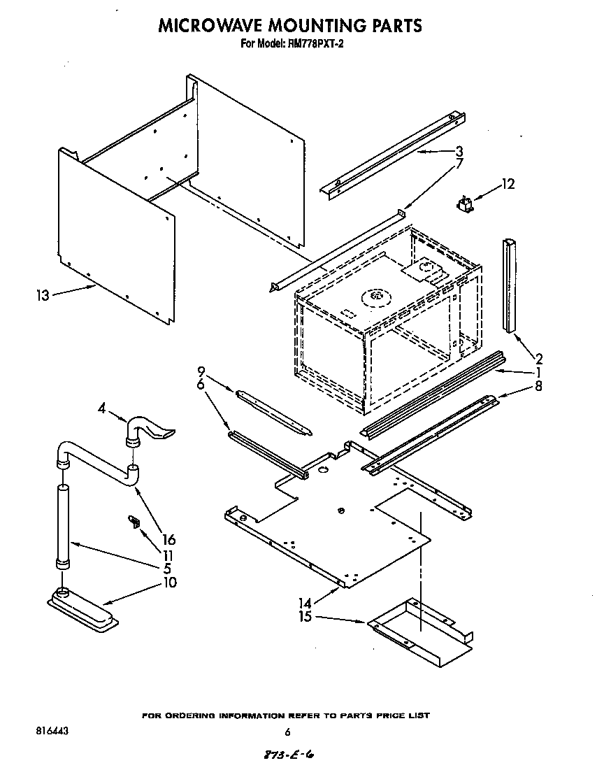 Whirlpool RM778PXT2 microwave mounting diagram