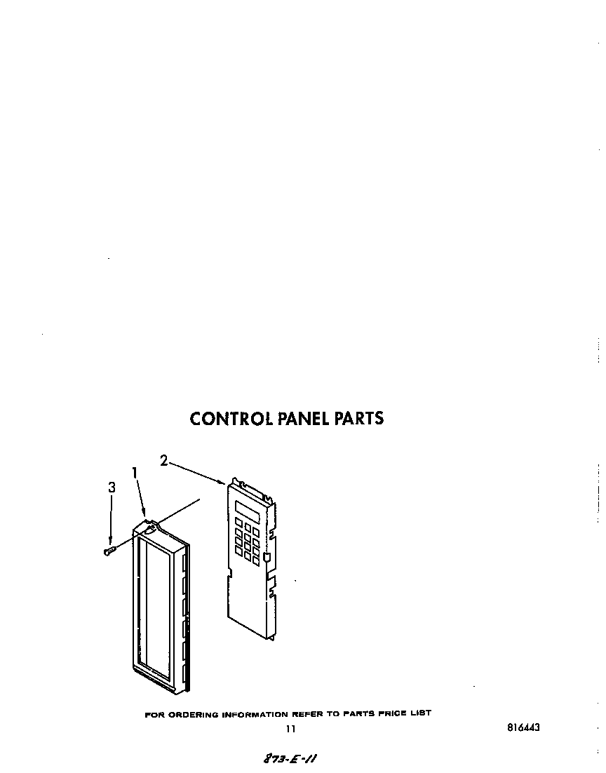 Whirlpool RM778PXT2 control panel diagram