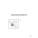Whirlpool SF386PEWW1 complete sealed gas burner diagram