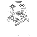 Whirlpool SF385PEWW1 cooktop diagram