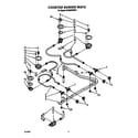 Whirlpool SF385PEWW1 cooktop burner diagram