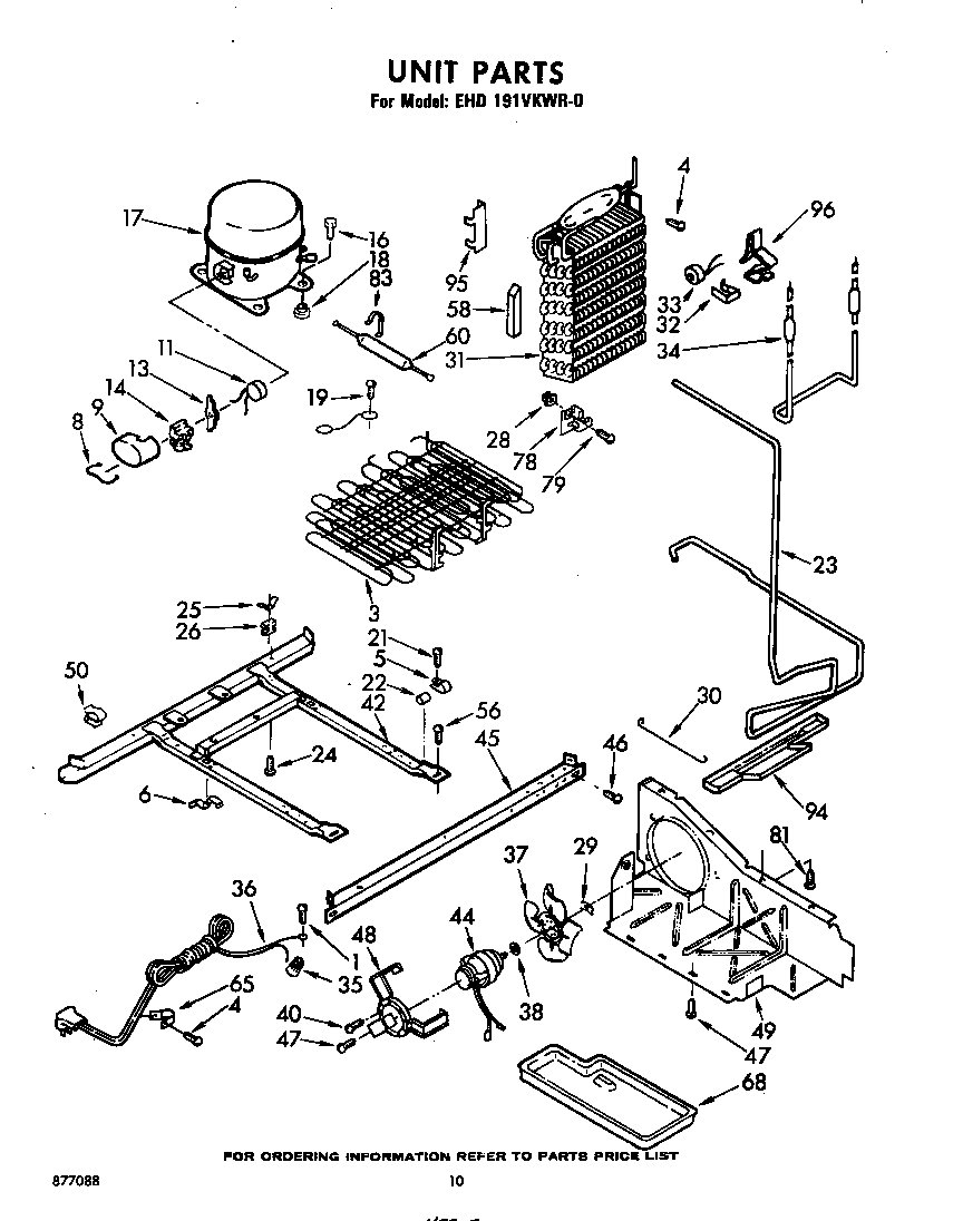 Whirlpool EHD191VKWR0 unit diagram