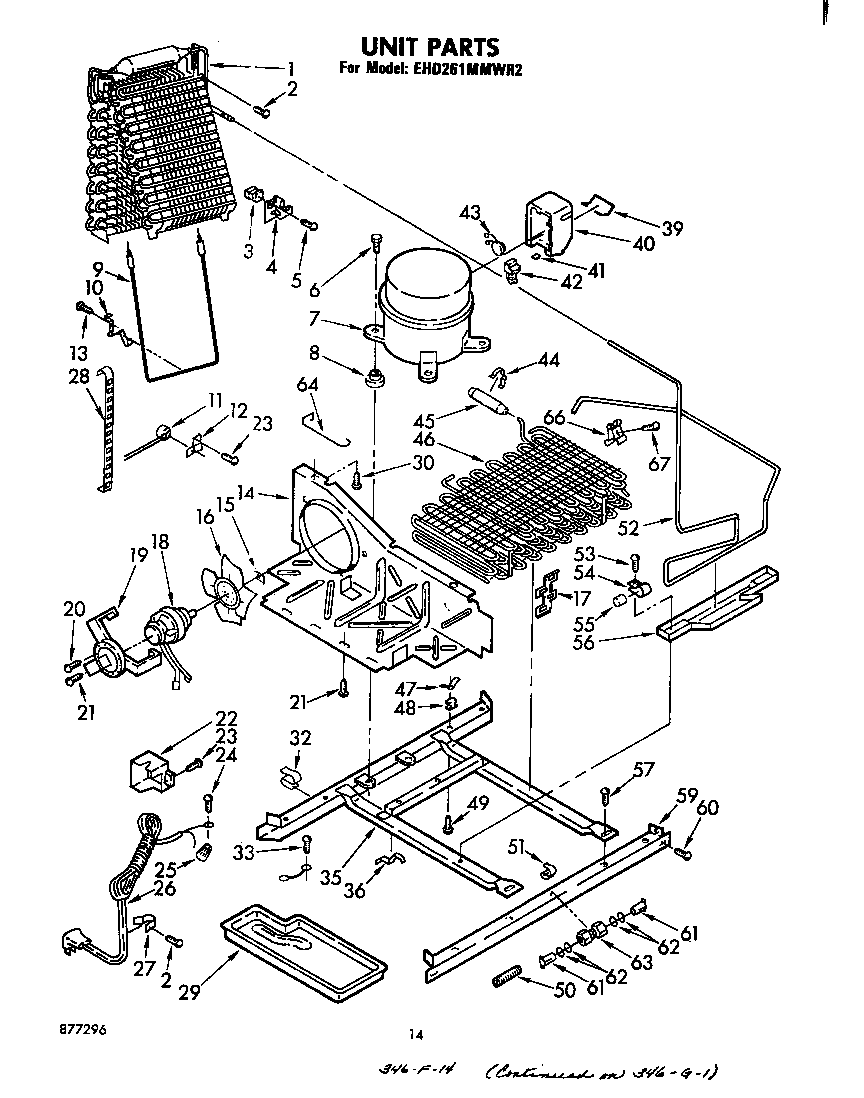 Whirlpool EHD261MMWR2 unit diagram