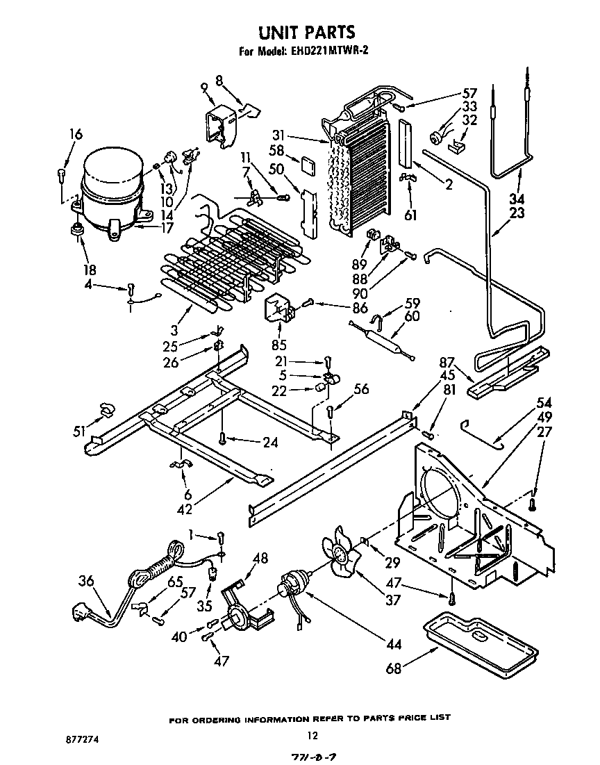 Whirlpool EHD221MTWR2 unit diagram