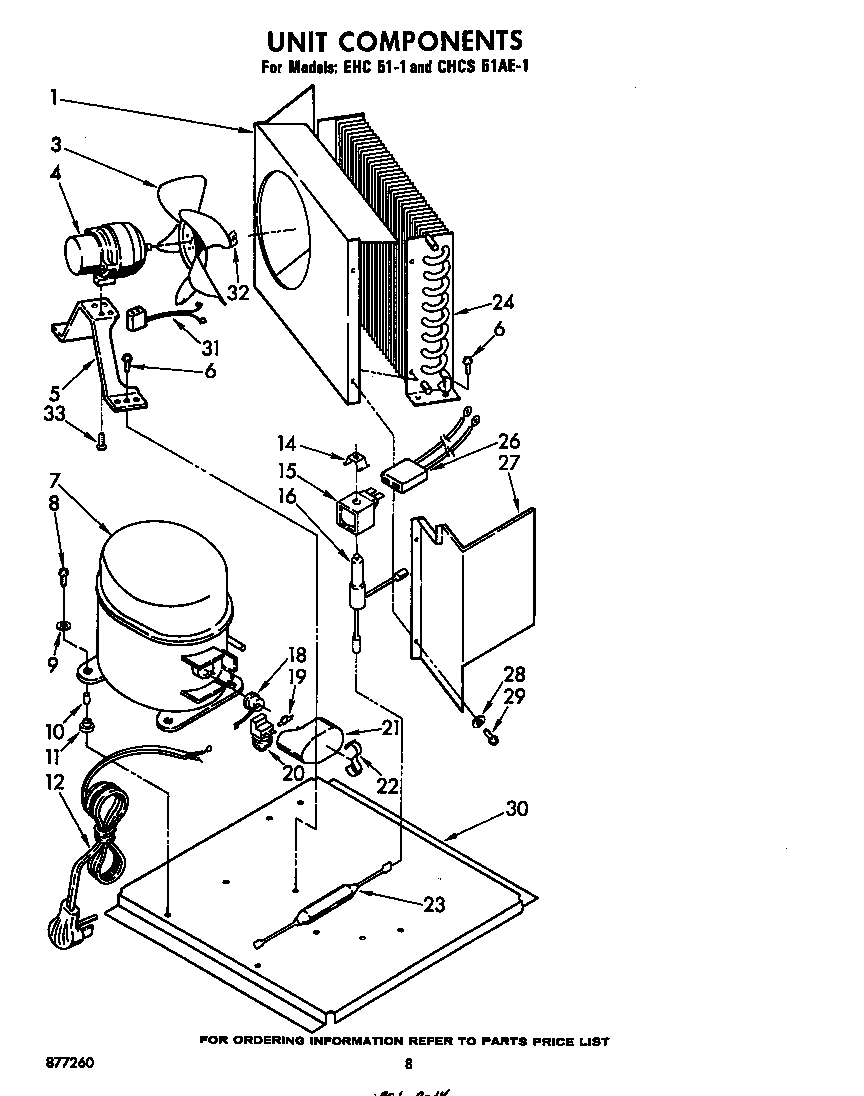 Whirlpool EHC511 unit diagram