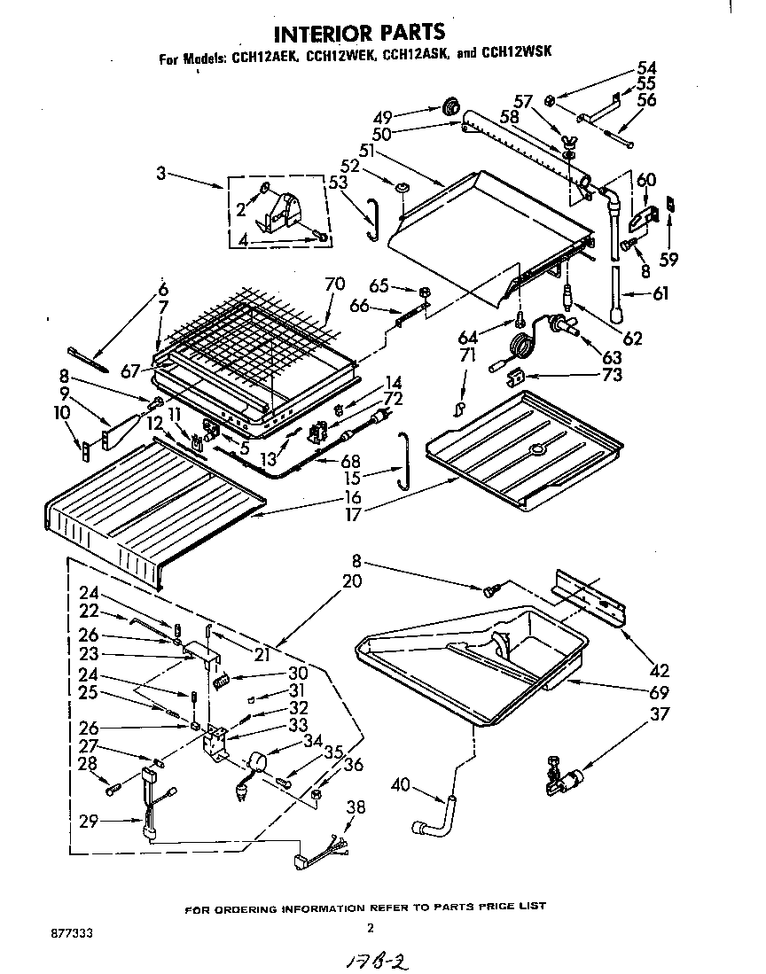 Whirlpool CCH12WSK interior diagram