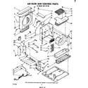 Whirlpool AHF19140 air flow and control diagram