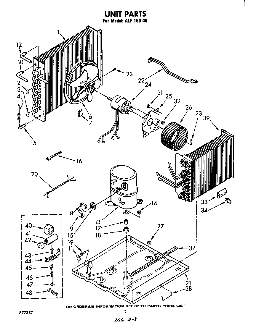 Whirlpool ALF15040 unit diagram