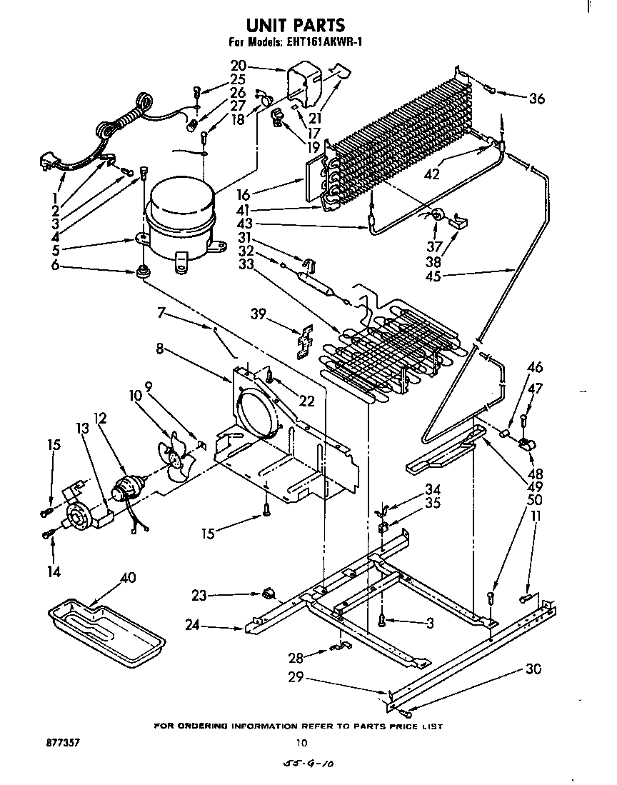 Whirlpool EHT161AKWR1 unit diagram