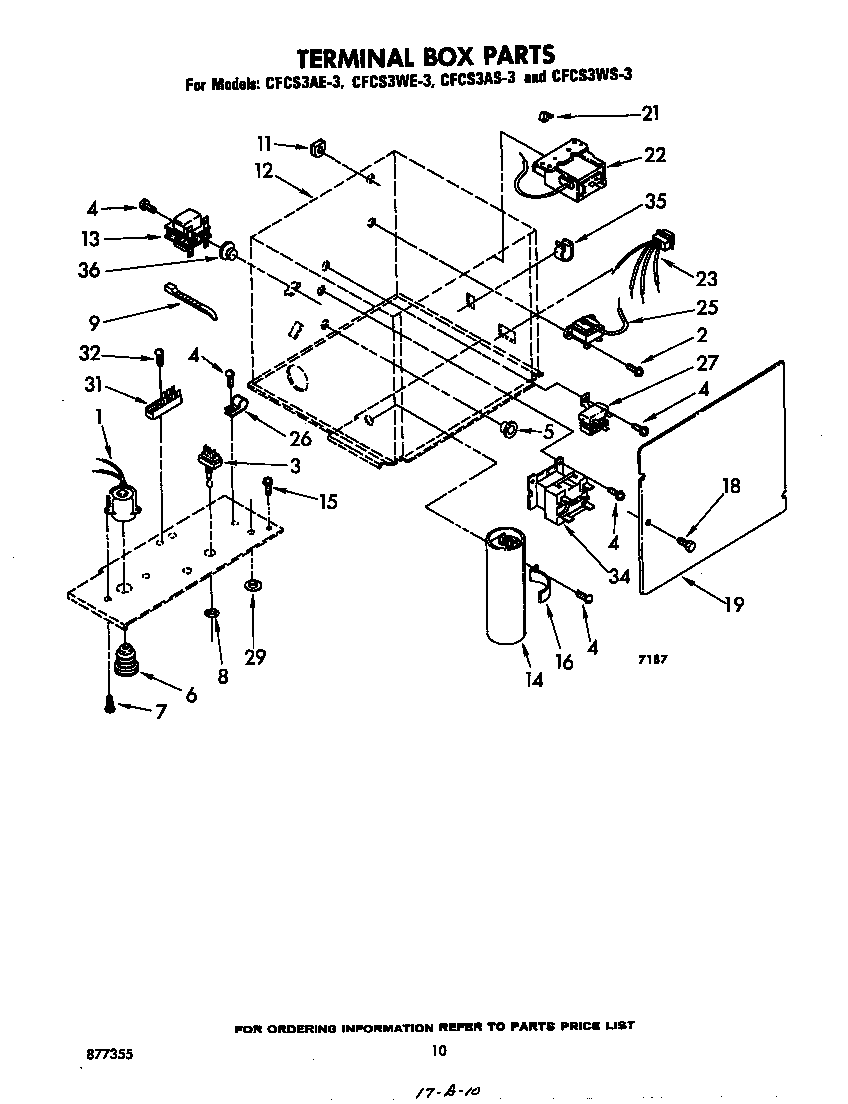 Whirlpool CFCS3AS3 terminal box diagram