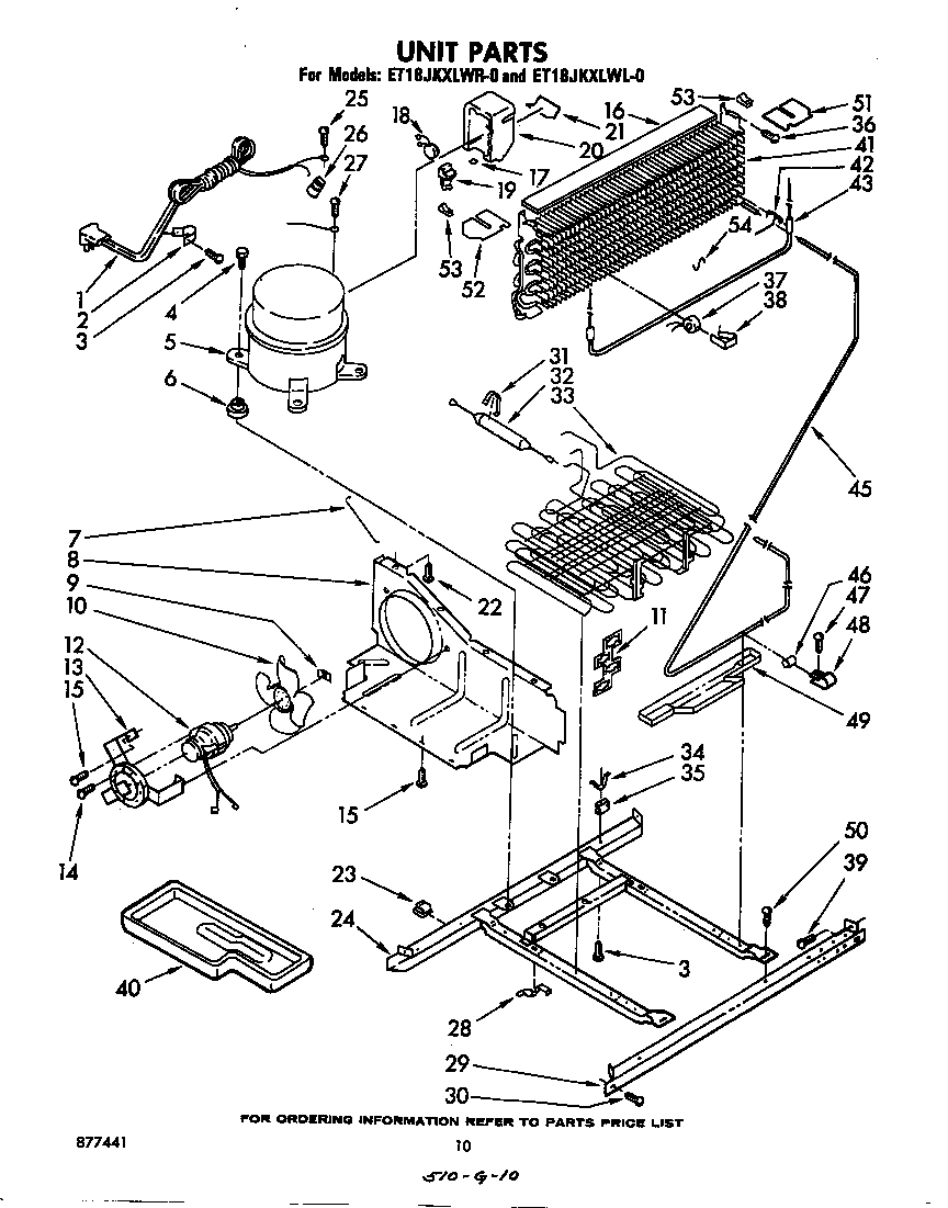 Whirlpool ET18JKXLWL0 unit diagram