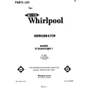 Whirlpool ET20AKXLWR1 front cover diagram