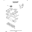 Whirlpool SE953PEKT0 cooktop diagram