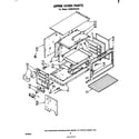 Whirlpool SE953PEKT0 upper oven diagram