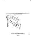 Whirlpool SE953PEKT0 backguard diagram