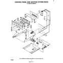 Whirlpool SB130PSK0 control panel & ignition system parts diagram