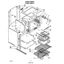 Whirlpool RB160PXL2 oven parts diagram
