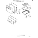 Whirlpool SF0100SKW1 door and drawer diagram