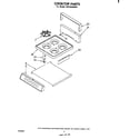 Whirlpool SF0100SKW1 cook top diagram