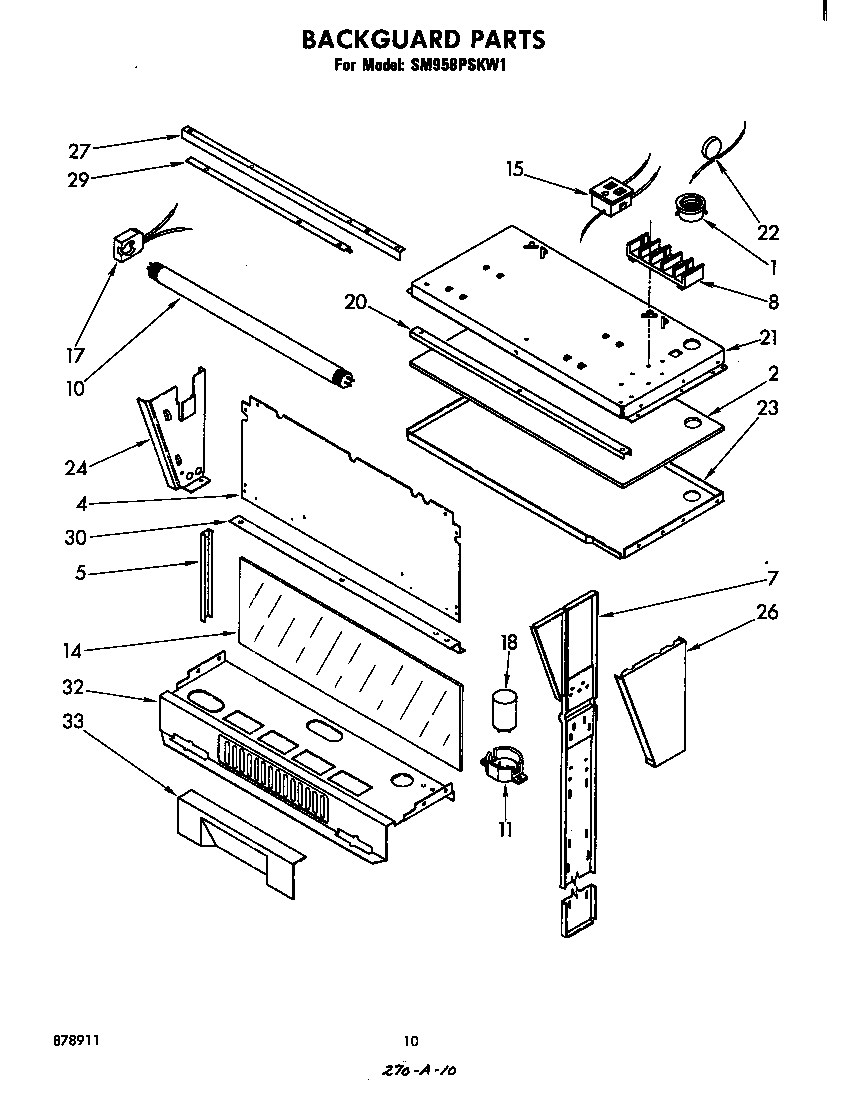 Whirlpool SM958PSKW1 backguard diagram