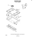 Whirlpool SF3300EKW0 cook top diagram