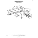 Whirlpool SF333PSKT0 backguard diagram