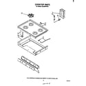 Whirlpool SF333PSPT0 cooktop diagram