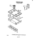 Whirlpool SF310PSPW0 cook top diagram