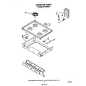 Whirlpool SF313PSPT0 cooktop diagram