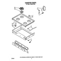 Whirlpool SE950PEPW0 cooktop diagram