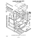 Whirlpool SB1000SKN0 cabinet & oven parts diagram