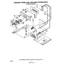 Whirlpool SB1000SKN0 control panel & ignition system parts diagram