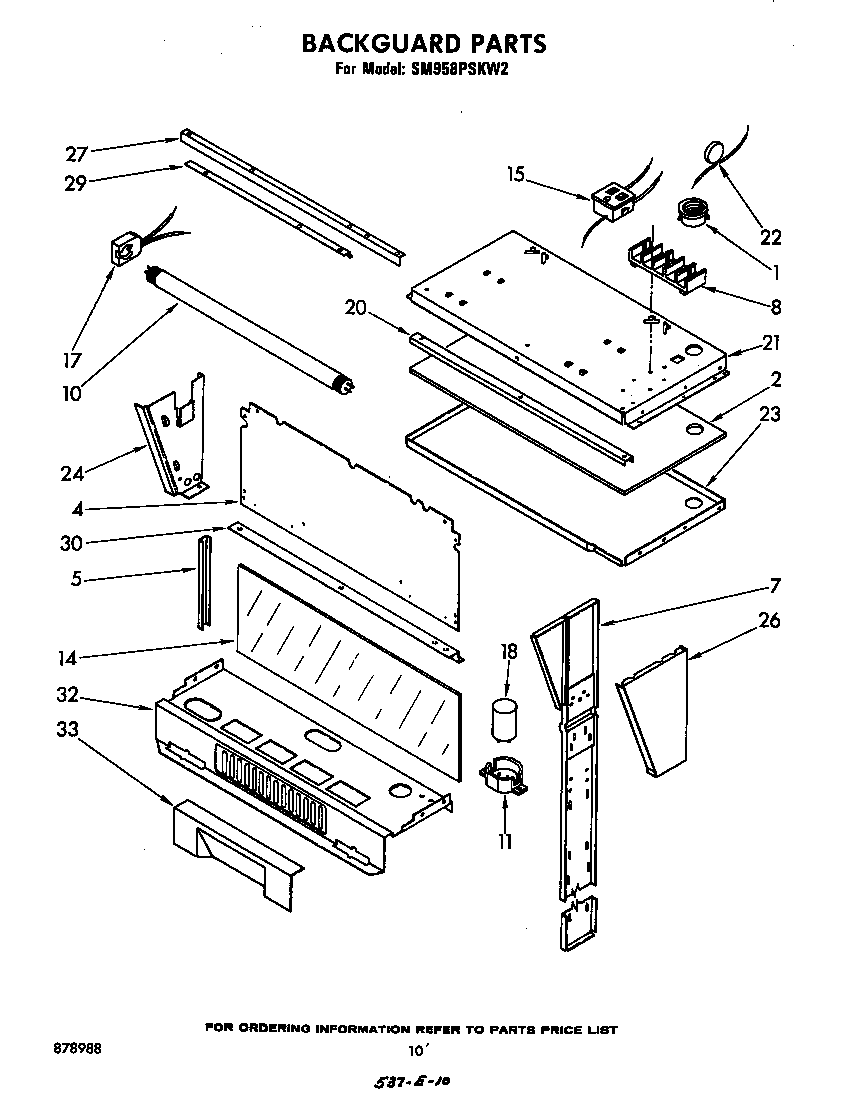 Whirlpool SM958PSKW2 backguard diagram