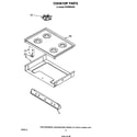 Whirlpool SF302BSKN0 cook top diagram