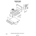 Whirlpool SF0105SPW0 cook top diagram