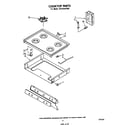 Whirlpool SF315EEPW0 cooktop diagram