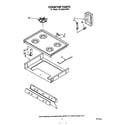 Whirlpool SF335ESPW0 cook top diagram