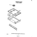 Whirlpool SF3020SKN0 cook top diagram