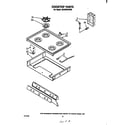 Whirlpool SF330PSPW0 cooktop diagram