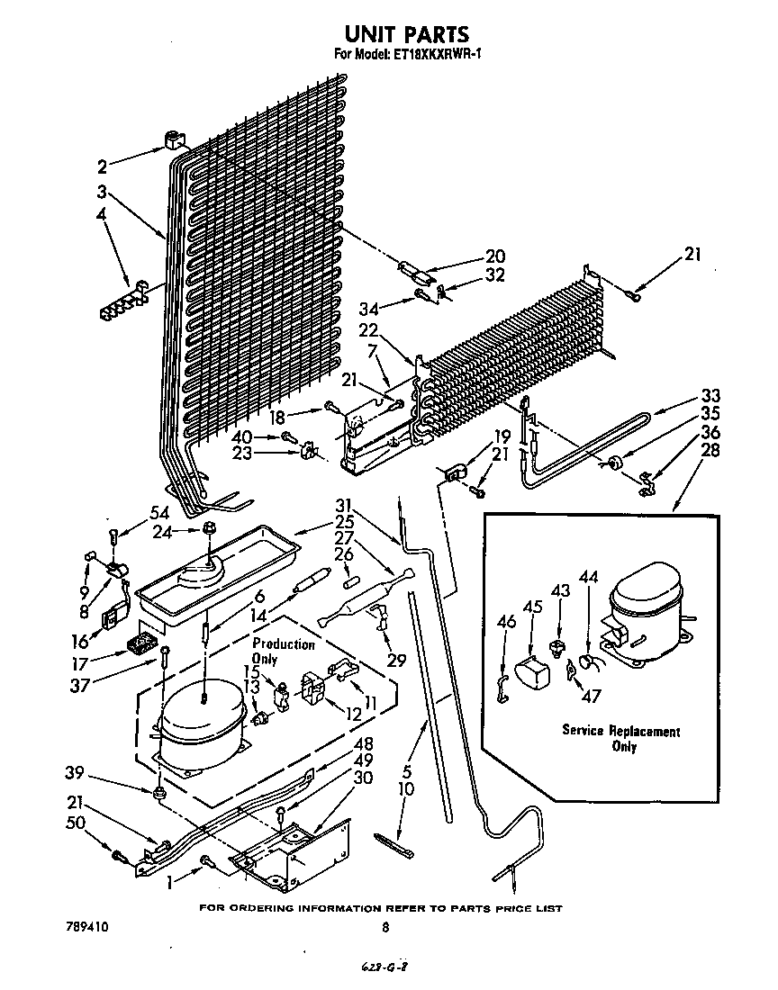 Whirlpool ET18NKXRWR2 unit diagram